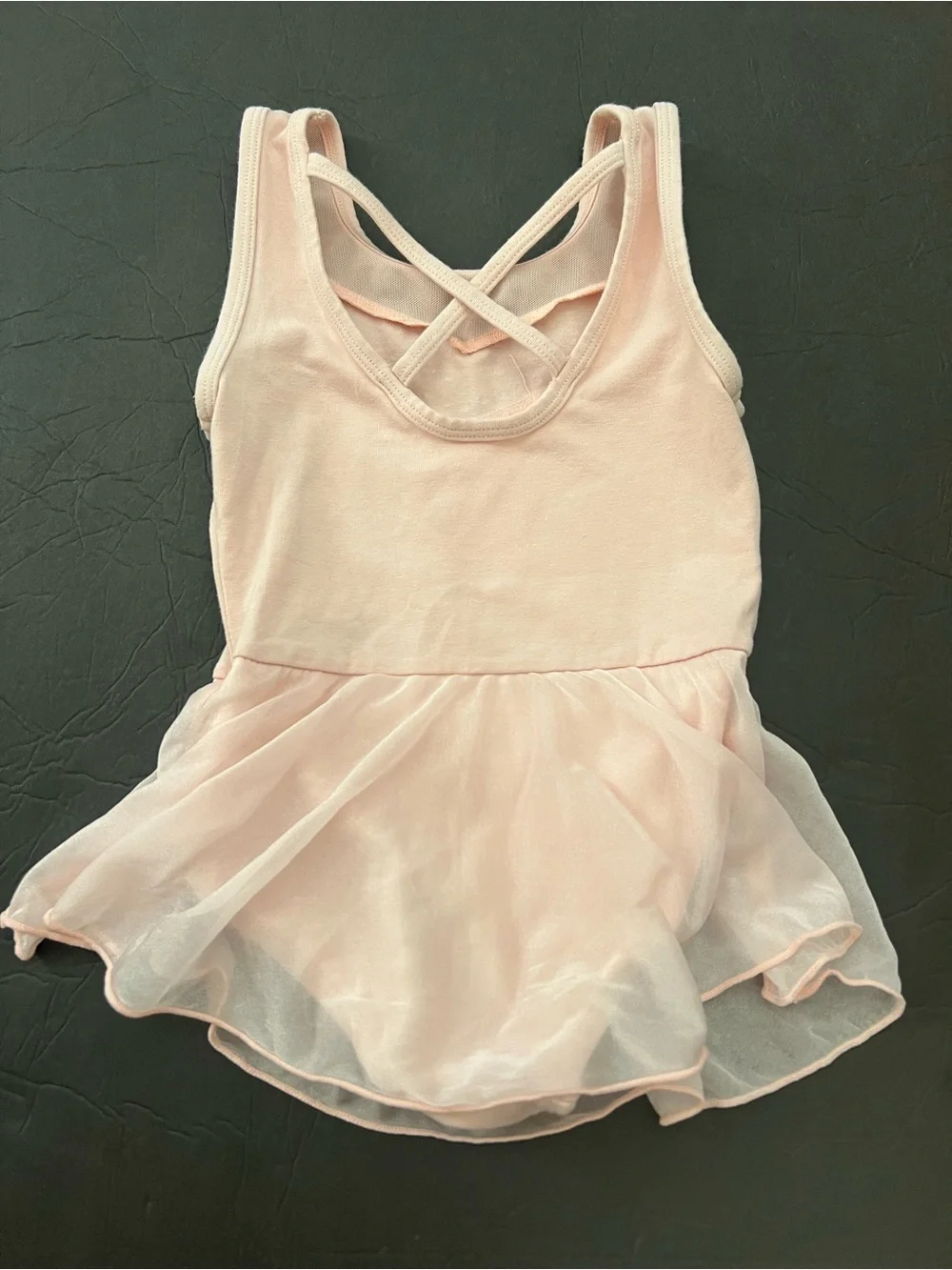 Cat&Jack Girls Pink Rhinestone Tutu Leotard Ballet Dress Size XS 4/5 Dancewear